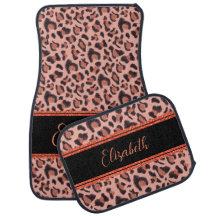 Personalizar Faux Pelúcia de Leopardo Animal Brilh