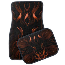 Tapete Automotivo Preto, tribal, fogo, chama, design, esporte, corri