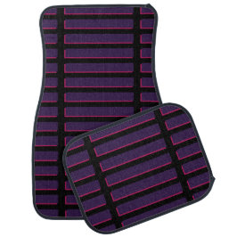 Tapete Automotivo Preto Violeta Moderno 3D Frisas Pretas 3D Mates De
