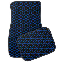 Tapete Automotivo Tapetes para Carro com Grade Azul padrão Completo