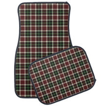 Xadrez de Tartan Branco Verde Brilhante Escuro