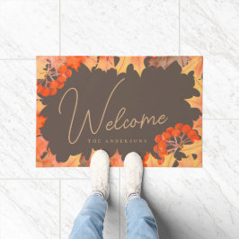 Tapete Autumn Botanic Mapaves e Berries Personalizados