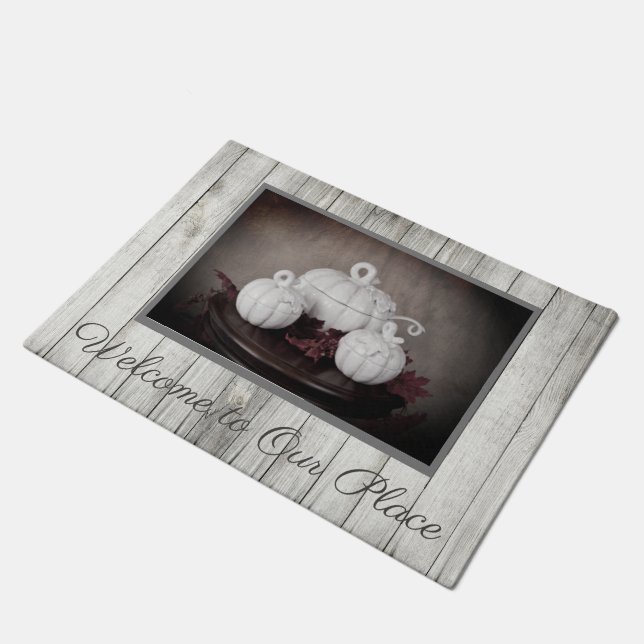 Tapete Autumn é Linda Pumpkins Neutral (Inclinado)