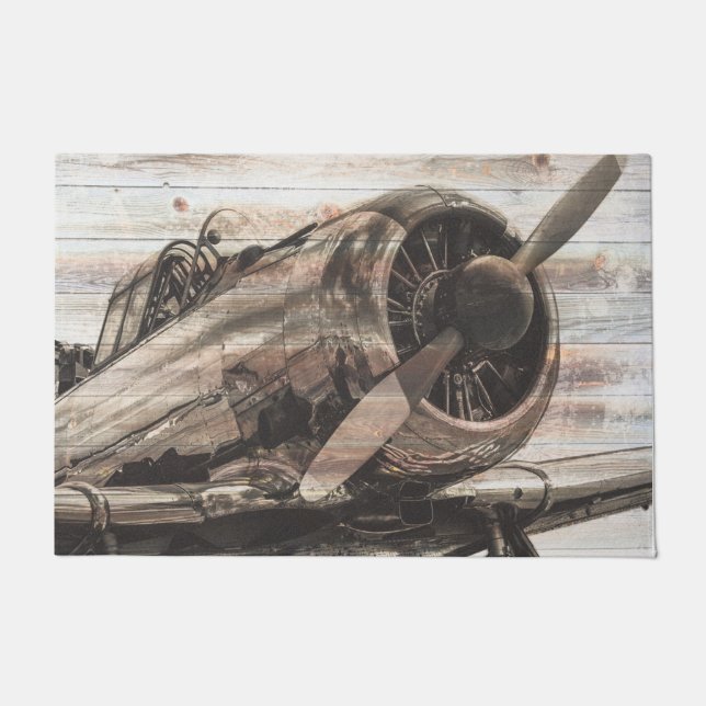 Tapete Avião Vintage (Frente)