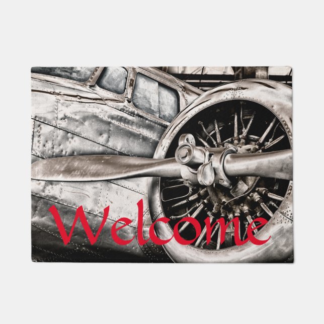 Tapete Avião Vintage (Frente)