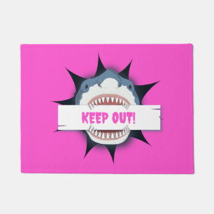 Tapete Aviso de Manutenção do Tubarão Editável