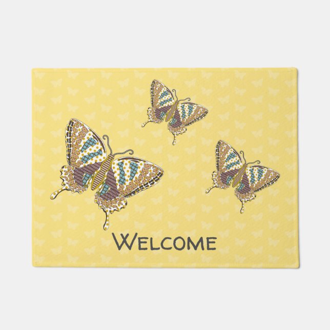 Tapete Aztec Swallowtail Doormat (Frente)