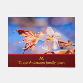 Tapete Azul-céu cor-de-rosa Sakura