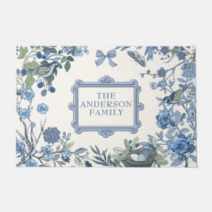 Tapete Azul Nature Floral Chinoiserie