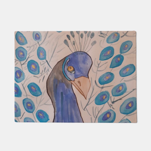 Tapete Azul Pavão (Frente)