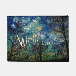 Tapete Azul PERSONALIZADO Floresta Celestial Mística