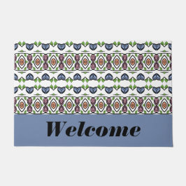 Tapete Azul, Preto, Branco E Verde