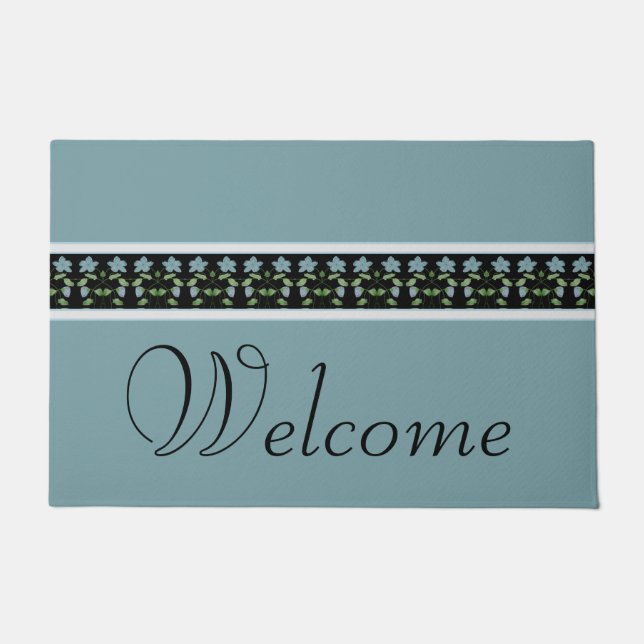 Tapete Azul, preto e Cinza (Frente)