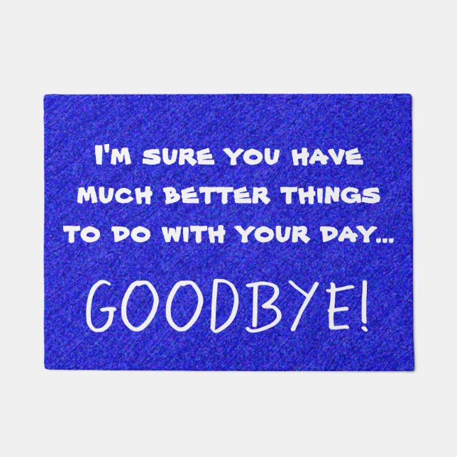 Tapete Azul rude sarcástico engraçado do impressão das (Frente)