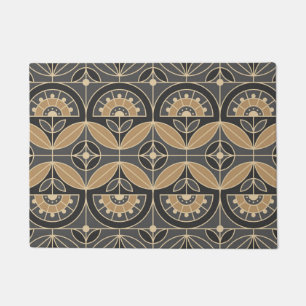 Tapete Azulejo de Art Deco Floral 2