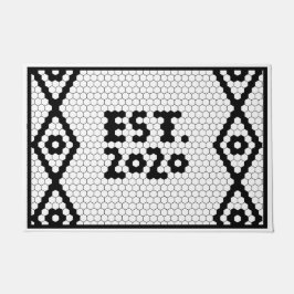 Tapete Azulejo de Casamento Negro e Branco 2020