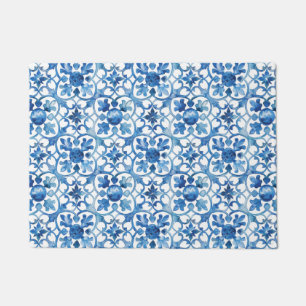 Tapete Azulejos brancos azuis Amalfi italianos
