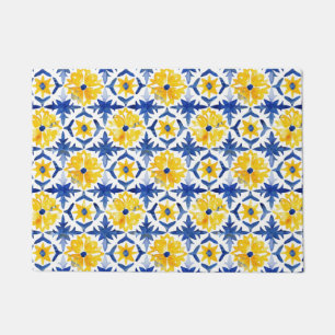 Tapete Azulejos brancos azuis Amalfi italianos