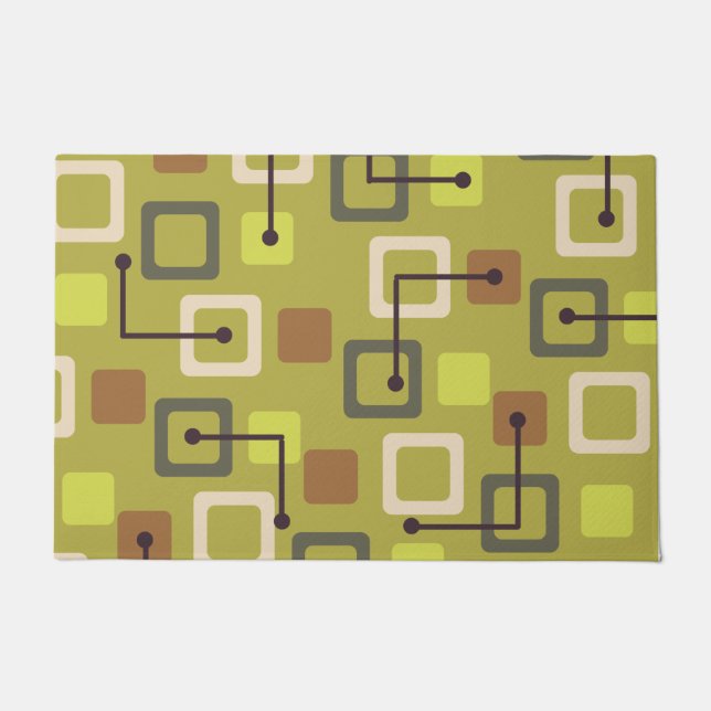 Tapete Azulejos e quadrados do século 1950 (Frente)