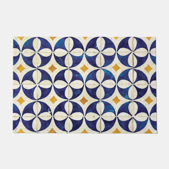 Tapete Azulejos Portugueses - Azulejo Pattern Design (Frente)
