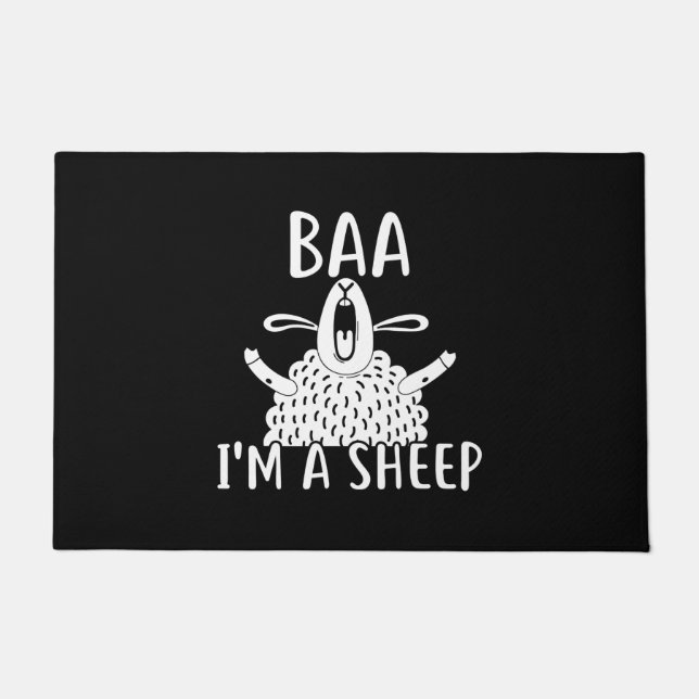 Tapete Baa I'm A Sheep | Proprietário de ovinos presente (Frente)