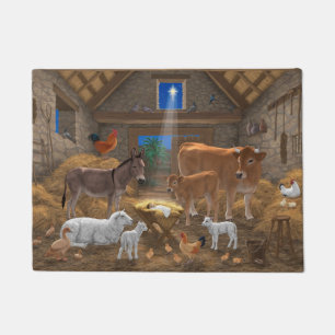 Tapete Baby Jesus Manger Santa Noite Natal Natividade