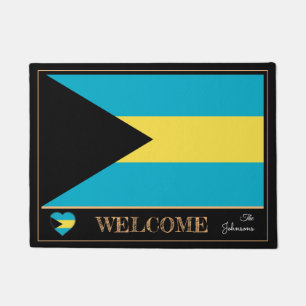 Tapete Bahamas & Bahamas Flag house mats / esportes Bem-v