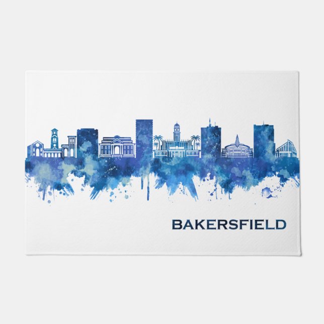 Tapete Bakersfield California Skyline Blue (Frente)