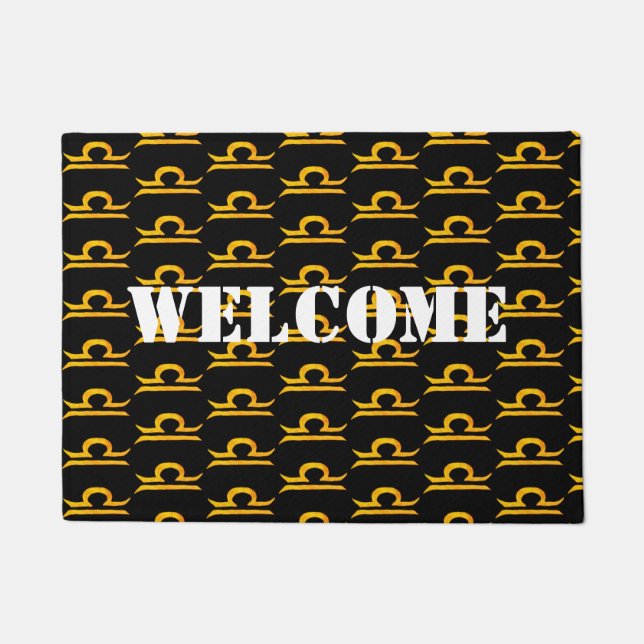 Tapete Balança, Símbolo Zodiodíaco do Ouro Libra (Frente)