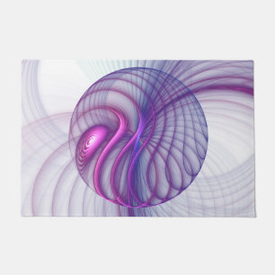 Tapete Balanço Bonito Arte Fractal Abstrata Moderna Rosa