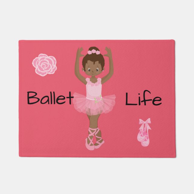 Tapete Balé Life African American Ballerina (Frente)