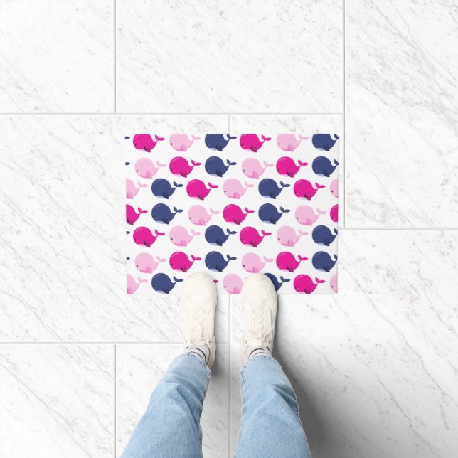 Tapete Baleias Cutas, Padrão De Baleias, Animais Do Mar (Interior)