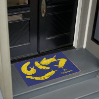 Banana Slugs Gráfico Amarelo e Azul Personalizado