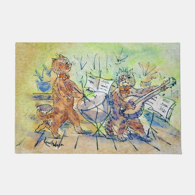 Tapete Banda de gatos, Louis Wain (Frente)