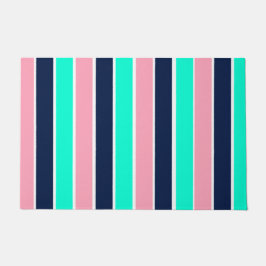 Tapete Bandas em verde, rosa e azul Marinho da Casa da Mo
