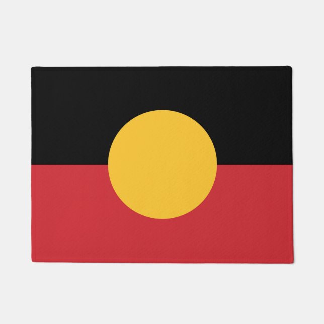 Tapete bandeira aborígine australiana (Frente)
