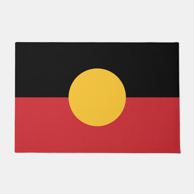Tapete bandeira aborígine australiana (Frente)