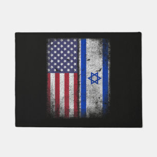 Tapete Bandeira Americano Israelense Israel EUA Raízes Am