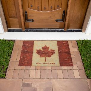 Tapete Bandeira Canadiana No Latido De Nascimento Interio