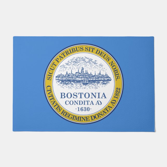 Tapete Bandeira da Cidade de Boston (Massachusetts) (Frente)