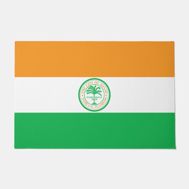 Tapete Bandeira da Cidade de Miami (Flórida) (Frente)