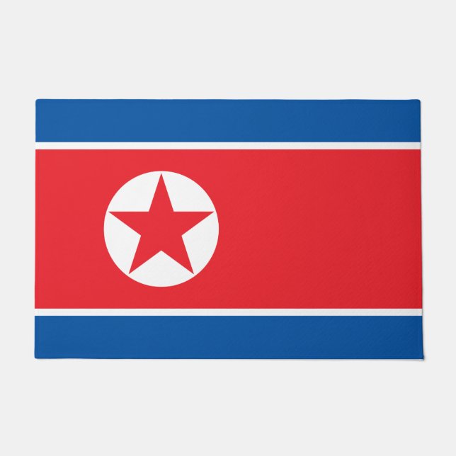 Tapete Bandeira da Coreia do Norte (RPDC) (Frente)