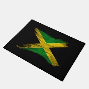 Tapete bandeira da Jamaica, pincel derrame, bandeira naci