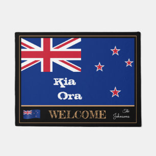 Tapete Bandeira da Nova Zelândia & Kia Ora house mat /ru