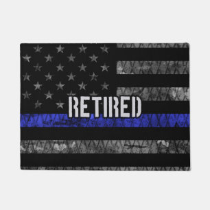 Tapete Bandeira da Polícia Aposentada e Perturbada
