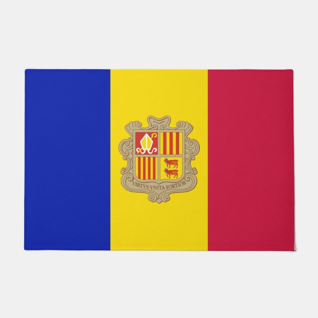 Tapete Bandeira de Andorra (Frente)