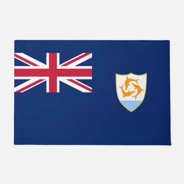 Tapete Bandeira de Anguilla (Caribe) (Frente)