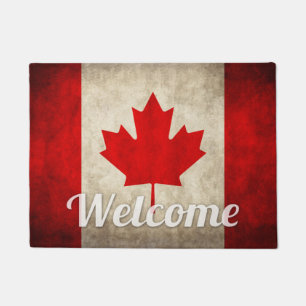 Tapete Bandeira de Canadá do Grunge - folha de bordo