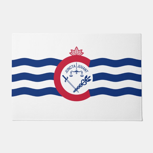 Tapete Bandeira de Cincinnati (Ohio) (Frente)