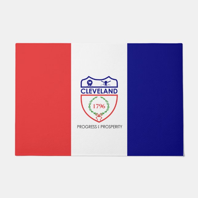 Tapete Bandeira de Cleveland (Ohio) (Frente)